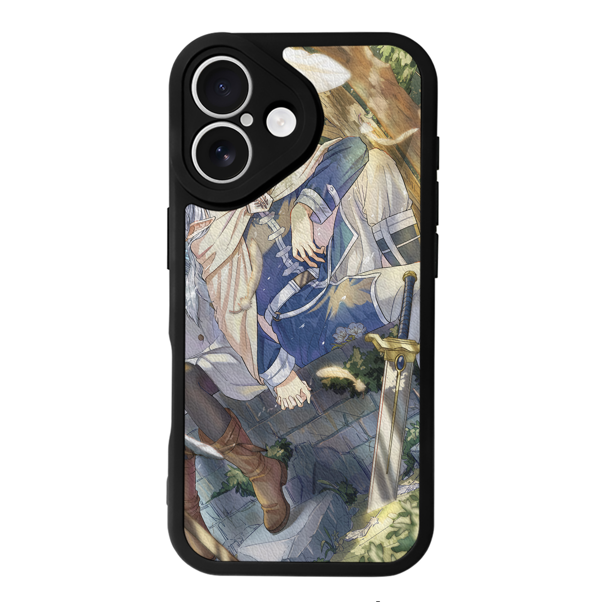（画像用） 葬送のフリーレン Frieren 【iPhone 16シリーズ対応】シリコンスマホケース（レザー調） 材質：シリコン